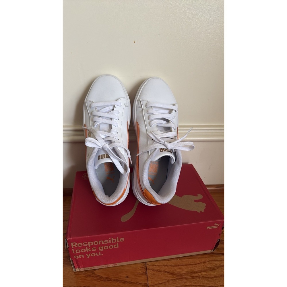 NEW Puma Smash Platform Pink White Sneakers Women's Fashion Shoes Size 10 - Picture 3 of 10